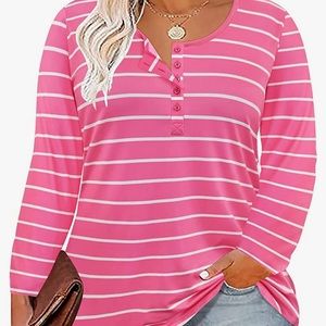 Pink Stripe Top
